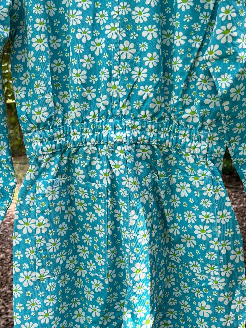 Big Bud Press Blue Lazy Daisy Everyday Jumpsuit Size L - Picture 7 of 7